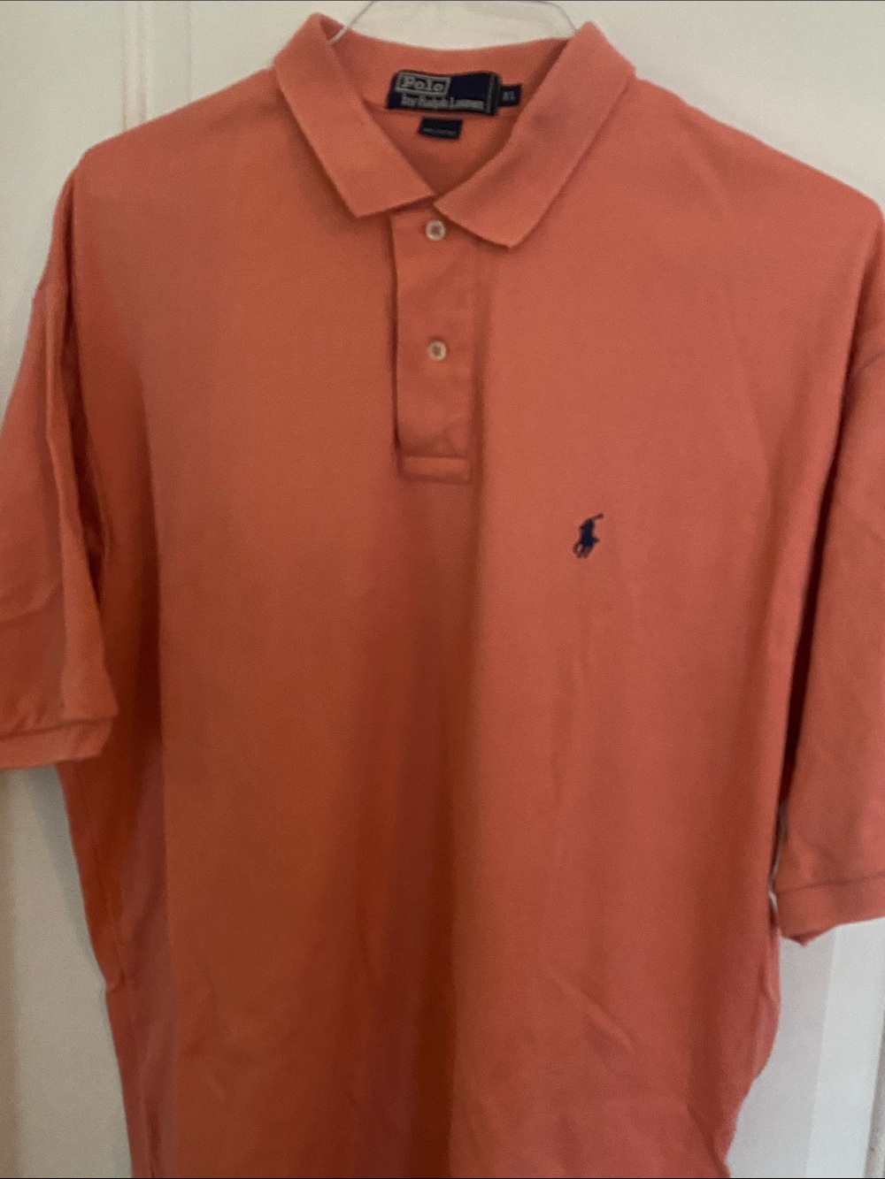 Polo by Ralph Lauren Short Sleeve Coral Polo Size XL 100% Cotton